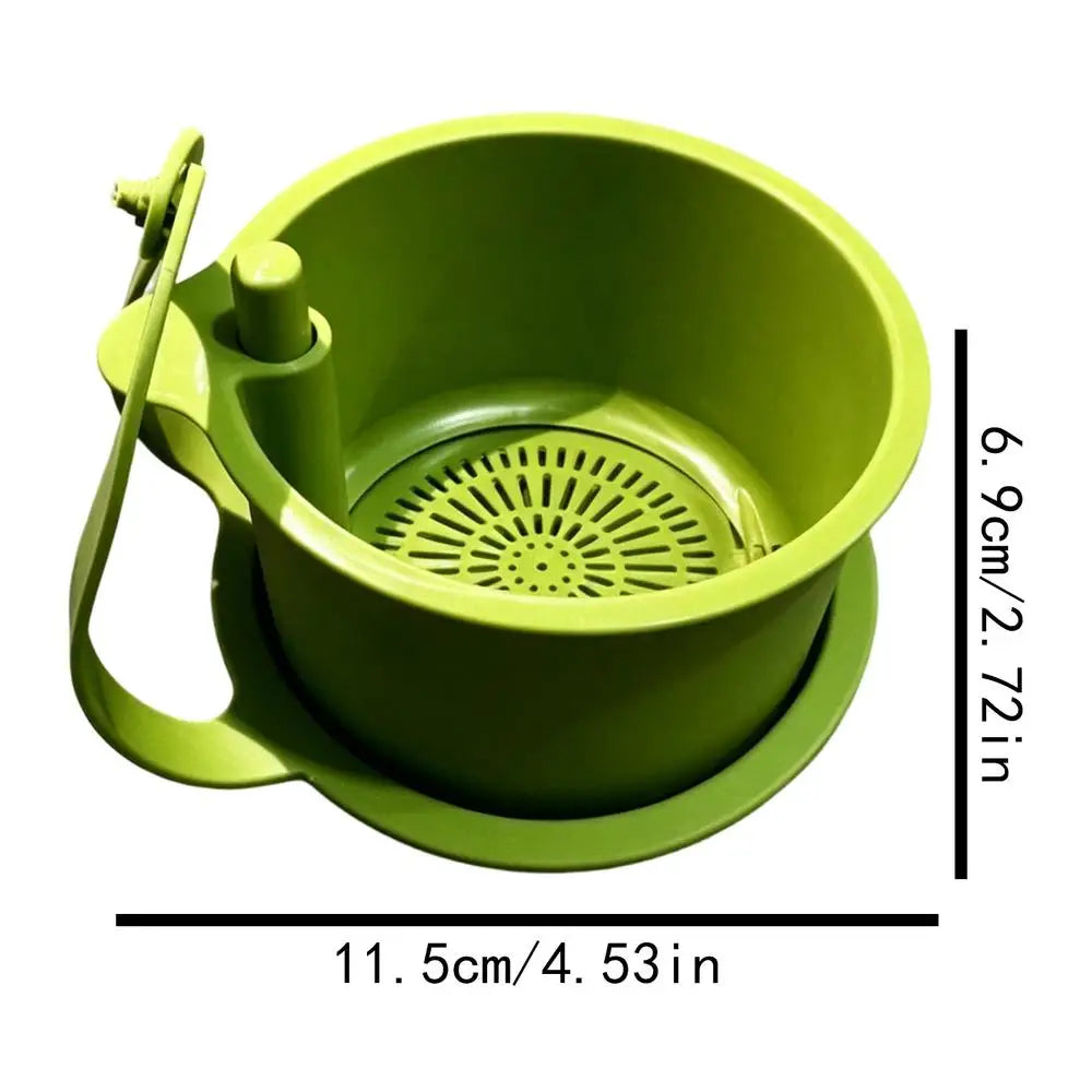 Kitchen Sink Hanging Strainer Basket | Self-Clean Drain Filter Sink Strainer Basket QXL Green