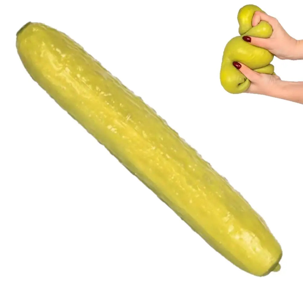 Cucumber Squishy Fidget Toy | Novelty Squeeze Toy for Kids & Adults Squishy Fidget Toy QXL A