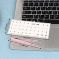 Korean Keyboard Stickers – Transparent Film, Universal Fit Keyboard Stickers QXL Black