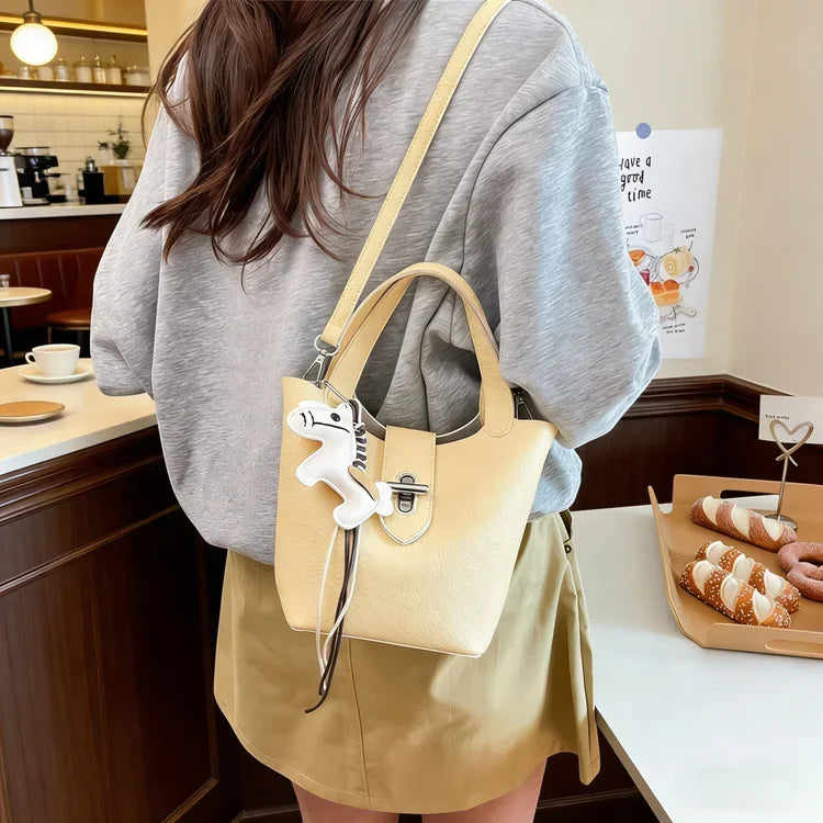 Luxury Leather Diaper Bag for Women | Elegant Vintage Style Leather Diaper Bag QXL