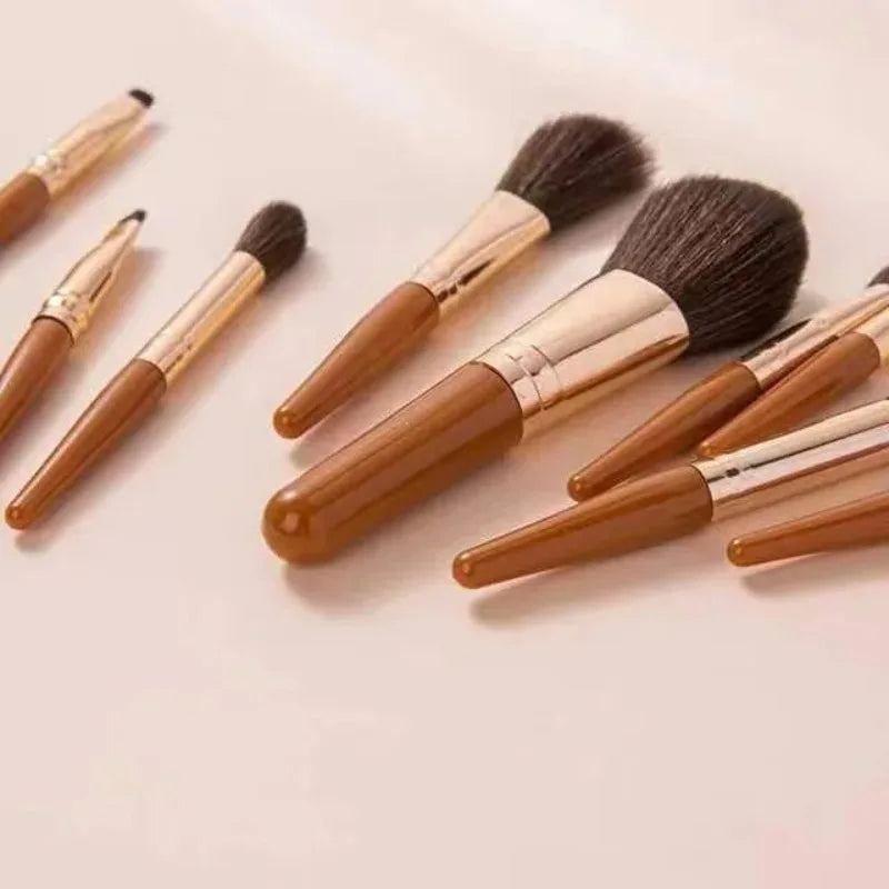 9-Piece Mini Travel Makeup Brush Set | Beginner Kit Makeup Brush Set QXL