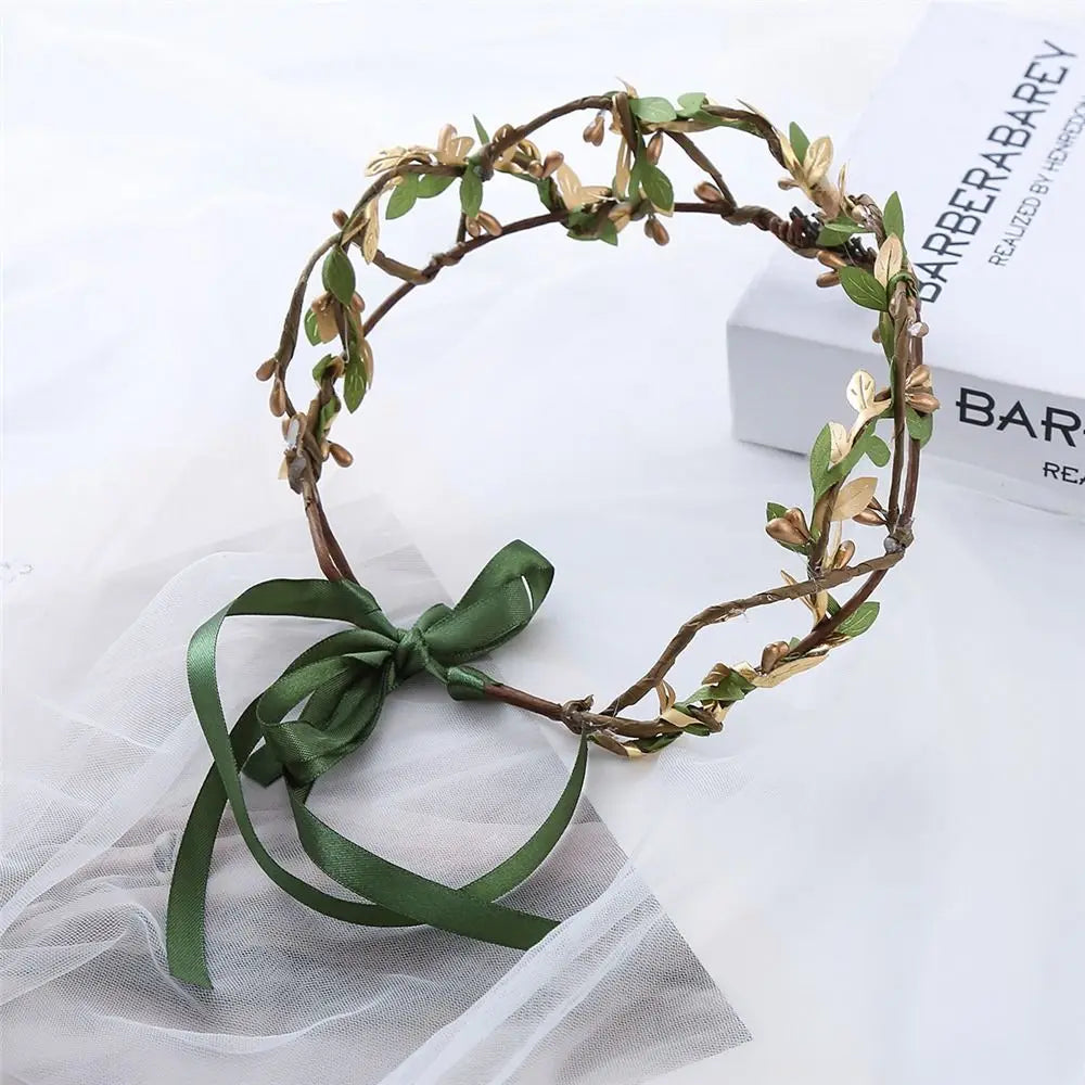 Black Green Antler Crown | Forest Fairy Headpiece for Women Costume Headpiece QXL