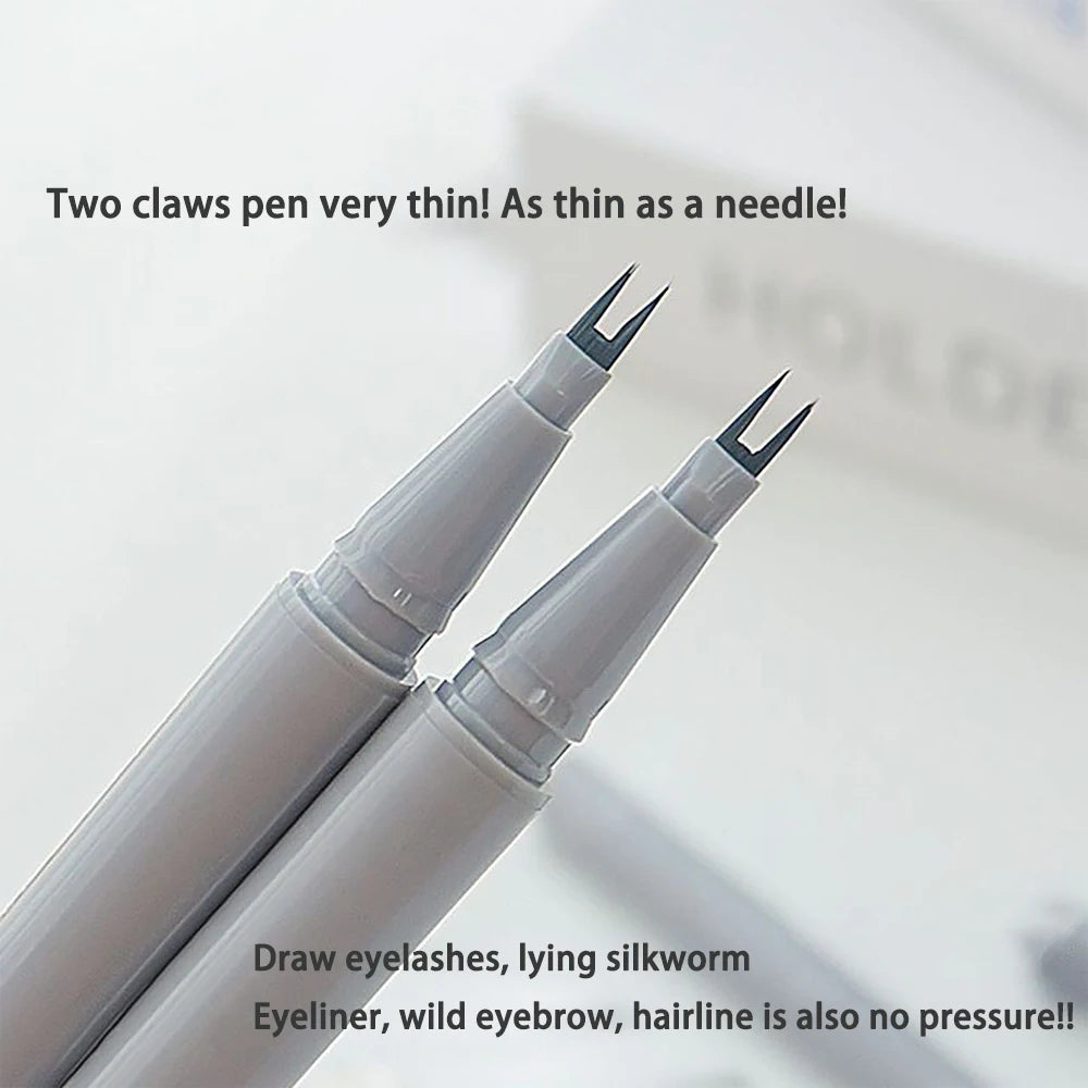 Double-Claw Liquid Eyeliner Pen | Waterproof & Smudge-Proof Liquid Eyeliner Pen QXL