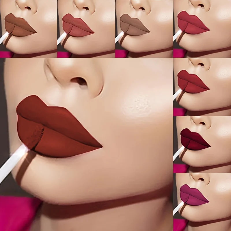 High-Pigmented Matte Lip Glaze | Long-Lasting Liquid Lipstick Liquid Lipstick QXL