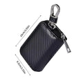RFID Signal Blocking Key Fob Pouch | PU Leather Faraday Case RFID Blocking Pouch QXL 1pcs
