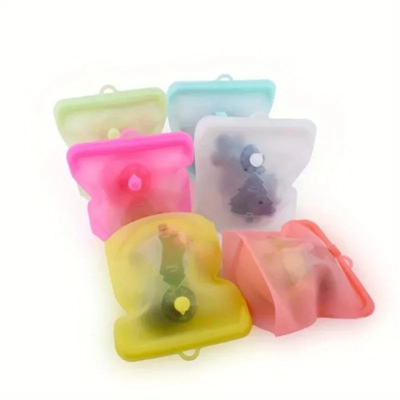 Silicone Vacuum Self-Sealing Food Storage Bag | Microwave Safe Food Storage Bag QXL