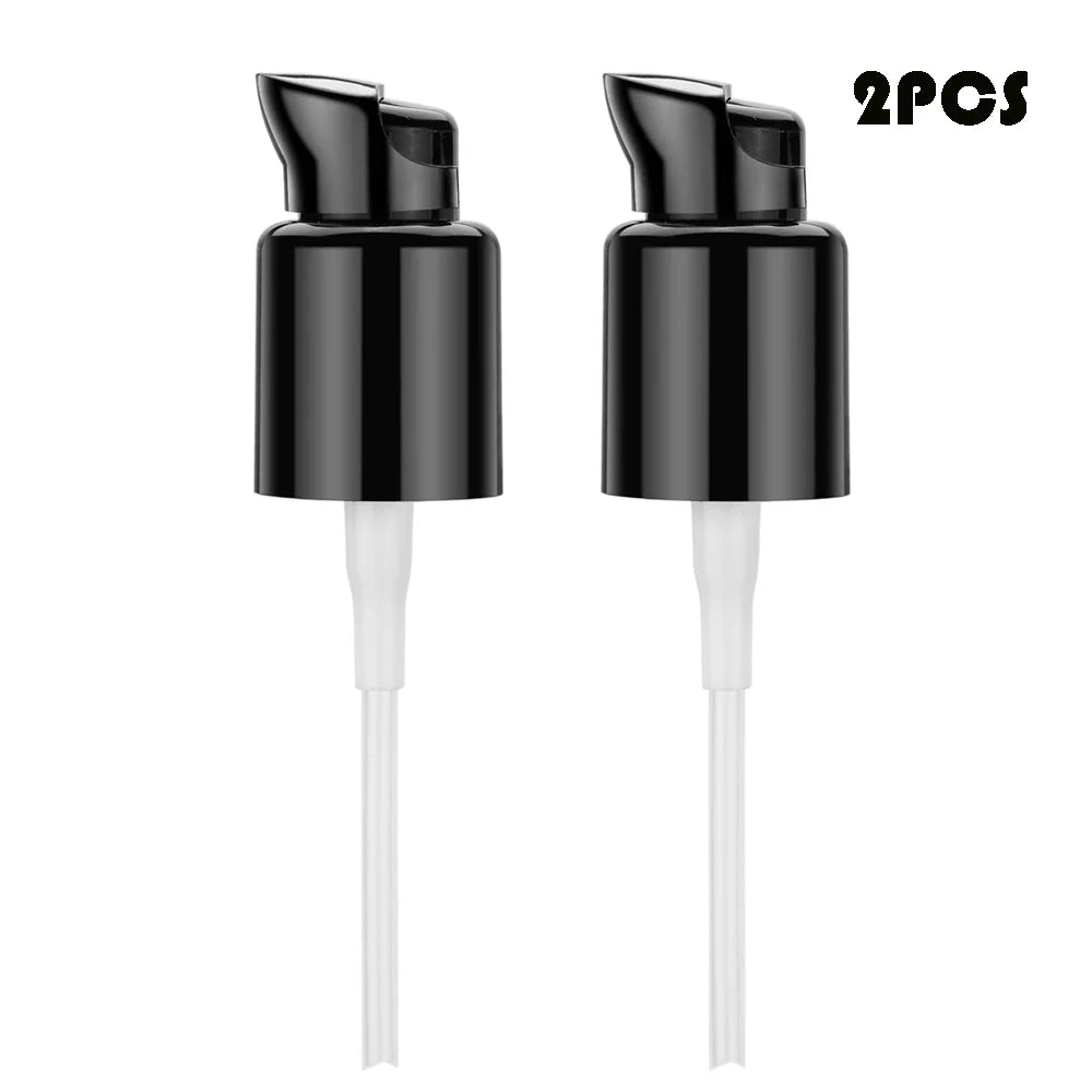 2-Pack Leak-Proof Foundation Pump Cap | 30ml Dispenser Tool Foundation Pump Cap QXL black S