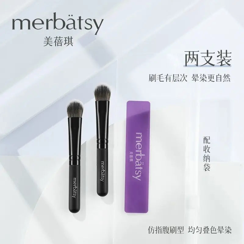 Mini Slope Eyeshadow & Concealer Brush | Blush Detail Tool Makeup Detail Brush QXL 2 piece