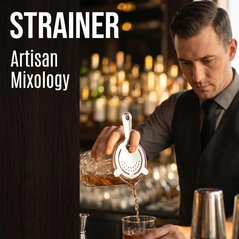 Stainless Steel Hawthorne Cocktail Strainer | Pro Bar Tool Cocktail Strainer QXL
