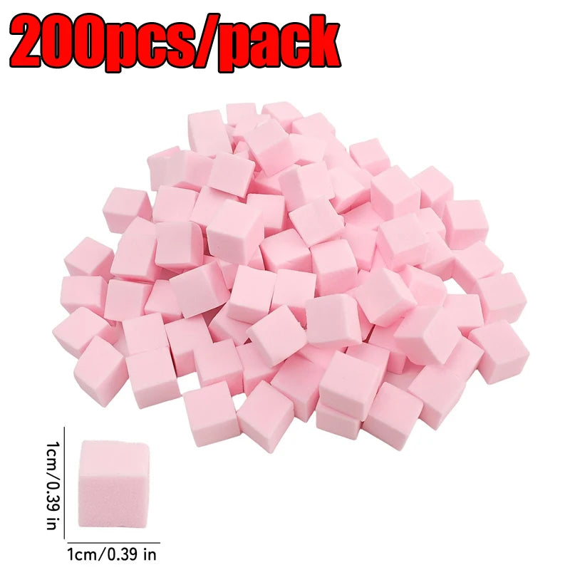 100/500pcs Square Nail Art Sponges for Gradient & Blush Blending Nail Art Sponge QXL 200pcs