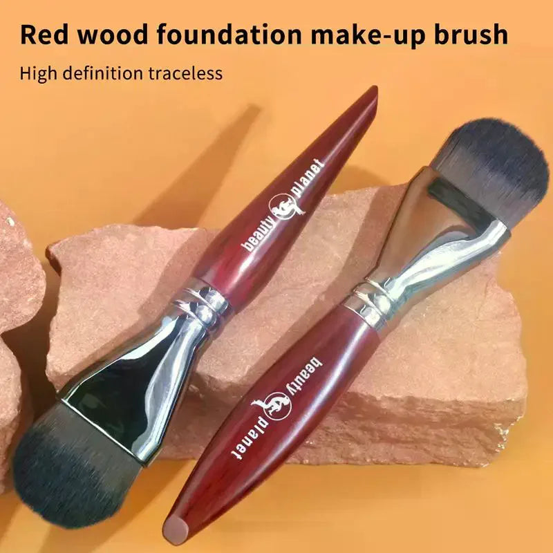 Flat Foundation & Concealer Makeup Brush | Soft Synthetic Foundation Makeup Brush QXL