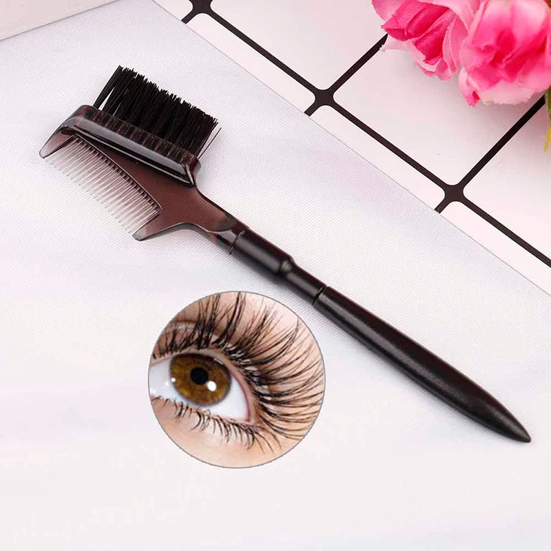 Double-Ended Eyebrow Comb & Brush | Eyelash Applicator Eyebrow Comb Brush QXL