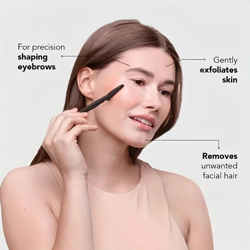 Precision Eyebrow Razor & Dermaplaning Kit | 3–12 Pcs Set Facial Dermaplaning Razor QXL