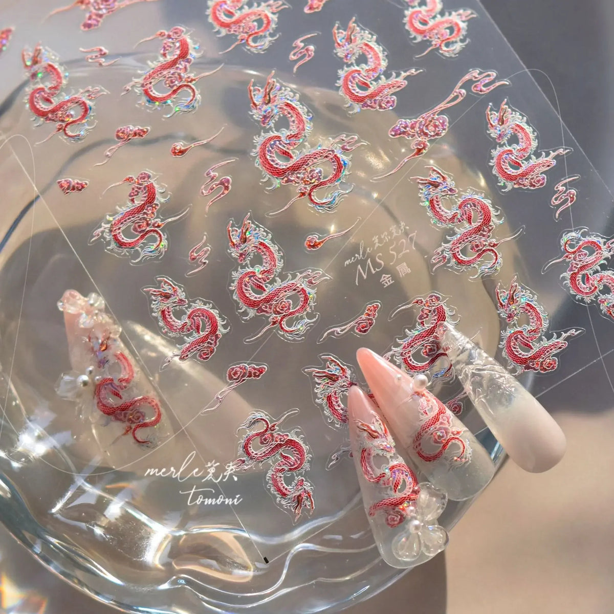 Chinese Dragon 5D Nail Art Stickers | Mythology Nail Decals Nail Art Stickers QXL
