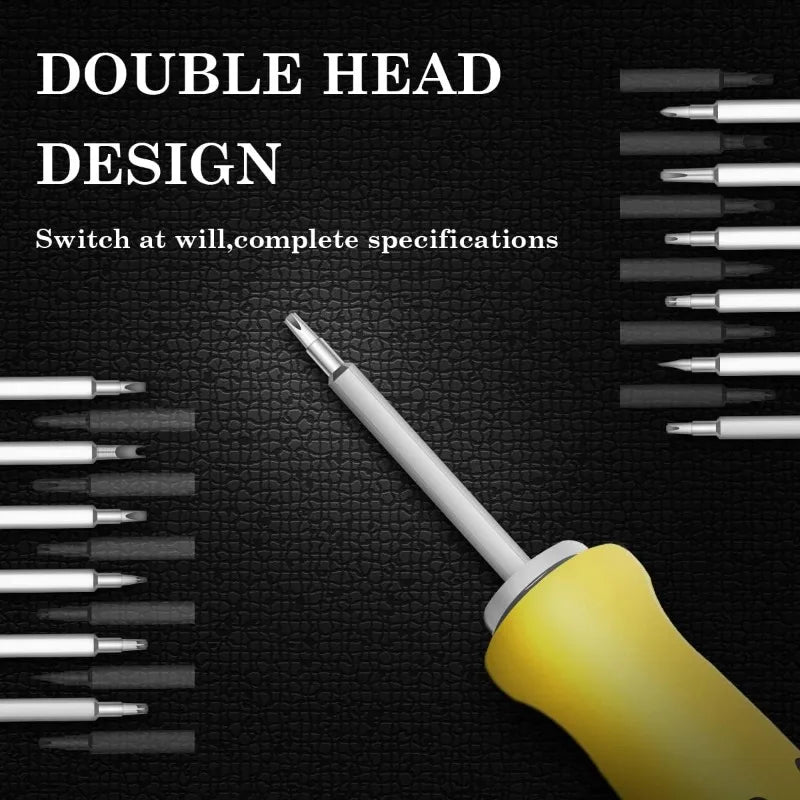 6-in-1 Mini Screwdriver Set | 12 Bits, Detachable Handle Screwdriver Set QXL
