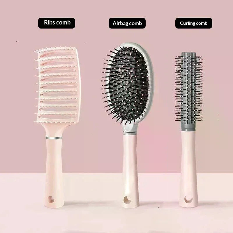 Anti-Static Cushion Hair Brush – Scalp Massage & All Hair Types Cushion Hair Brush QXL