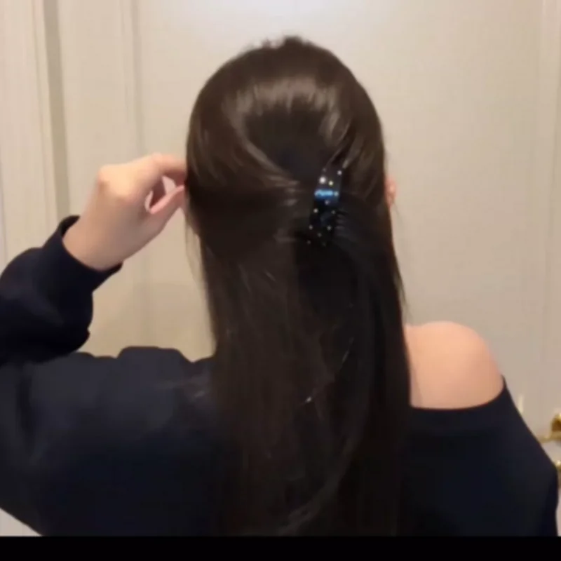 Korean Rhinestone Hair Comb | Colorful Crystal Hairpin Rhinestone Hair Comb QXL