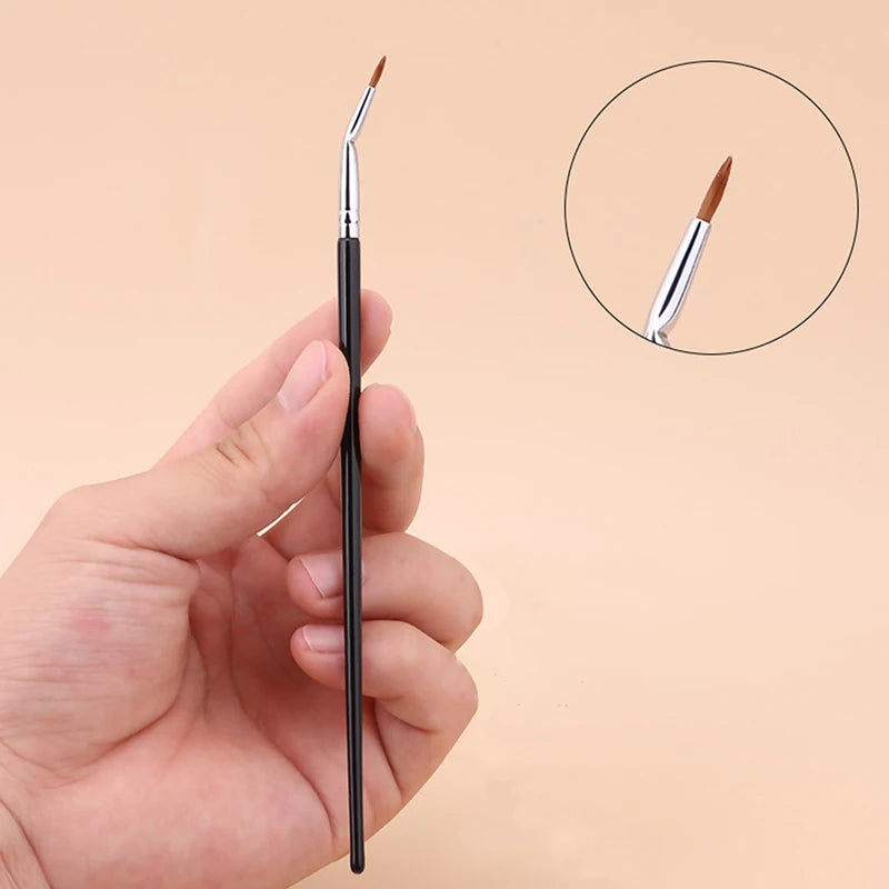 Precision Angled Eyeliner Brush | Bent Ferrule Liner Tool Angled Eyeliner Brush QXL