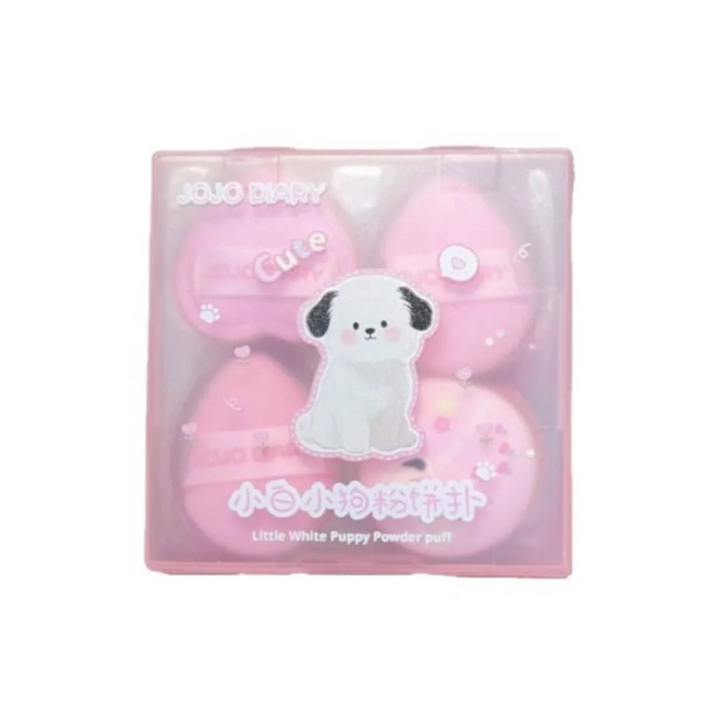 5-Piece Dog Powder Puff Set | Soft Mini Finger Sponge Puffs Makeup Powder Puff Set QXL