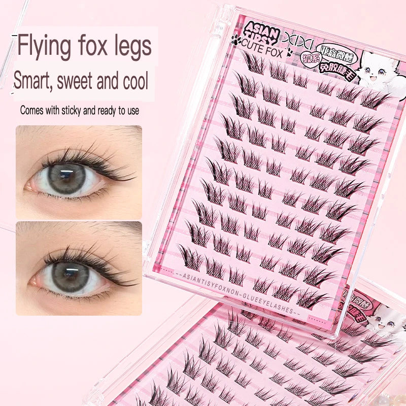 Glue-Free Cluster Lashes | Winged DIY False Eyelashes Cluster False Lashes QXL