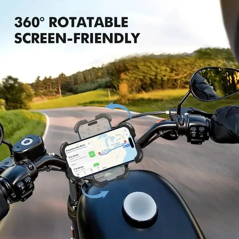 360° Bike & Motorcycle Phone Mount | Universal Handlebar Holder Handlebar Phone Mount QXL