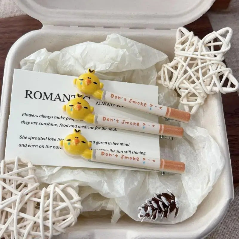 Girls Cartoon Duckbill Hair Clips – Chick & Bear Designs Cartoon Hair Clips QXL
