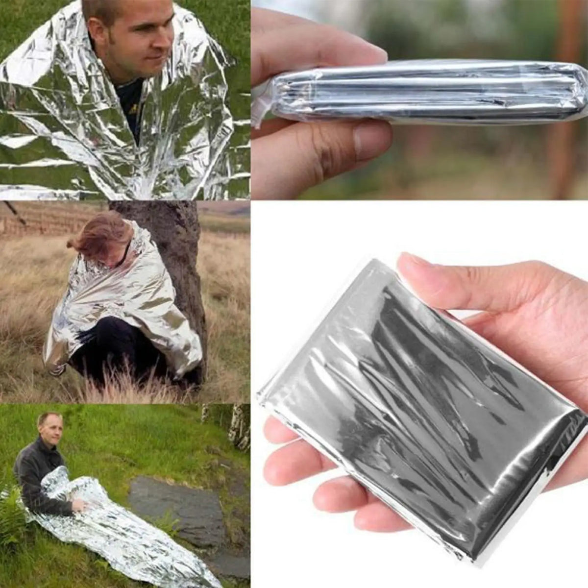 Emergency Thermal Foil Blanket | Windproof Waterproof Survival Emergency Survival Blanket QXL