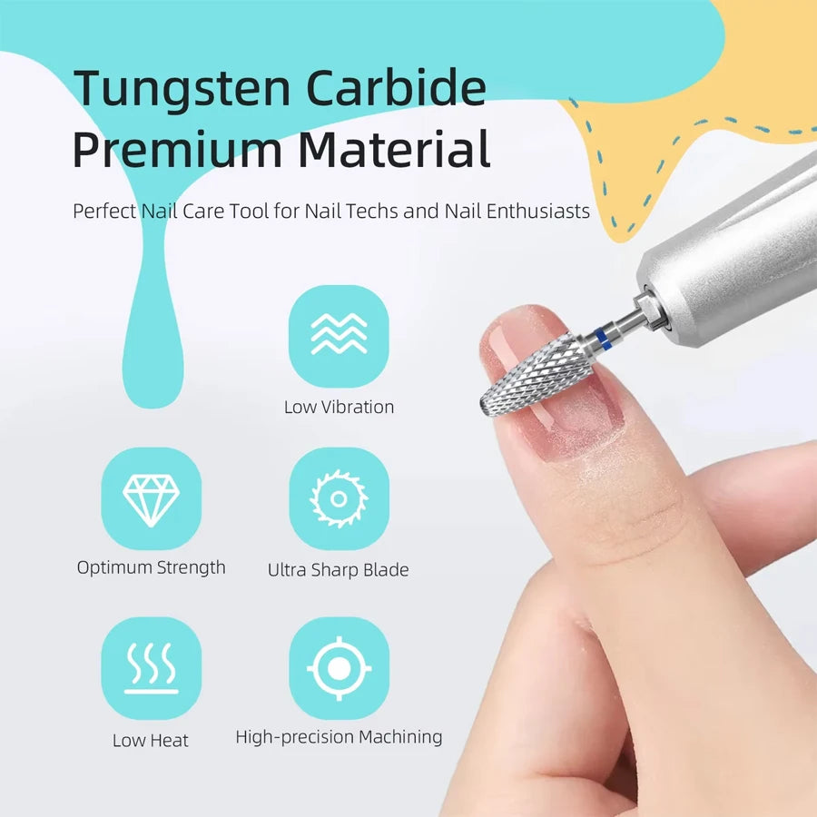 Corn Shape Tungsten Carbide Nail Drill Bits | 1.89 & 2 Inch Nail Drill Bits QXL