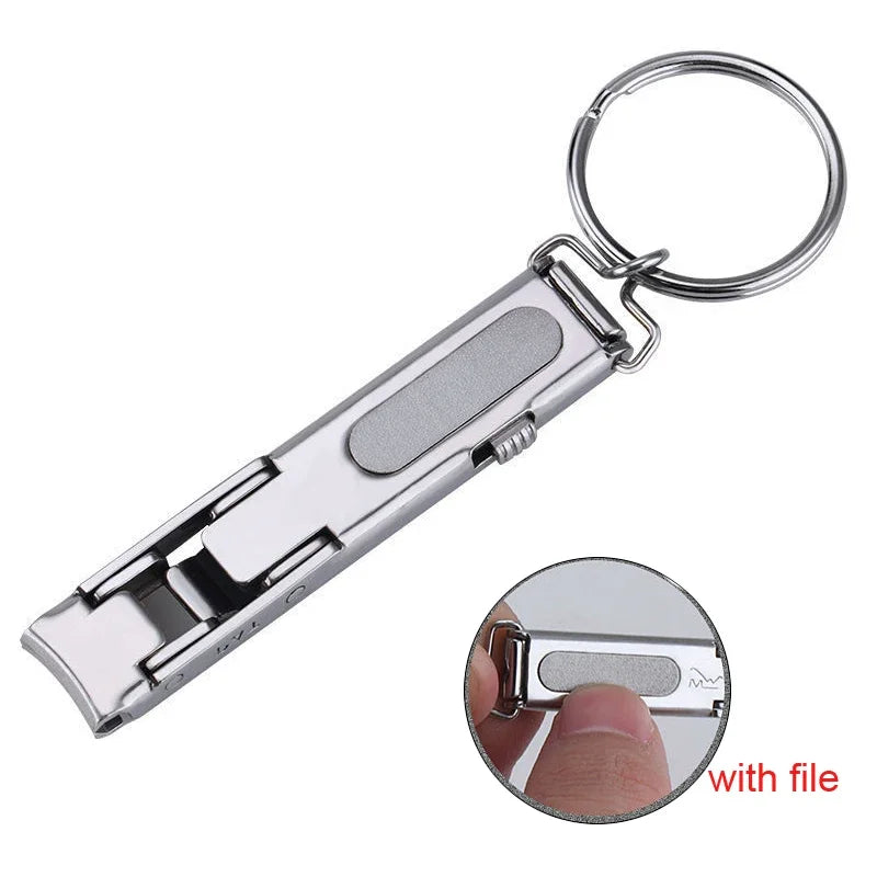 VVOCCI Ultra-Thin Stainless Steel Nail Clipper with Keychain Nail Clipper QXL M238 With File