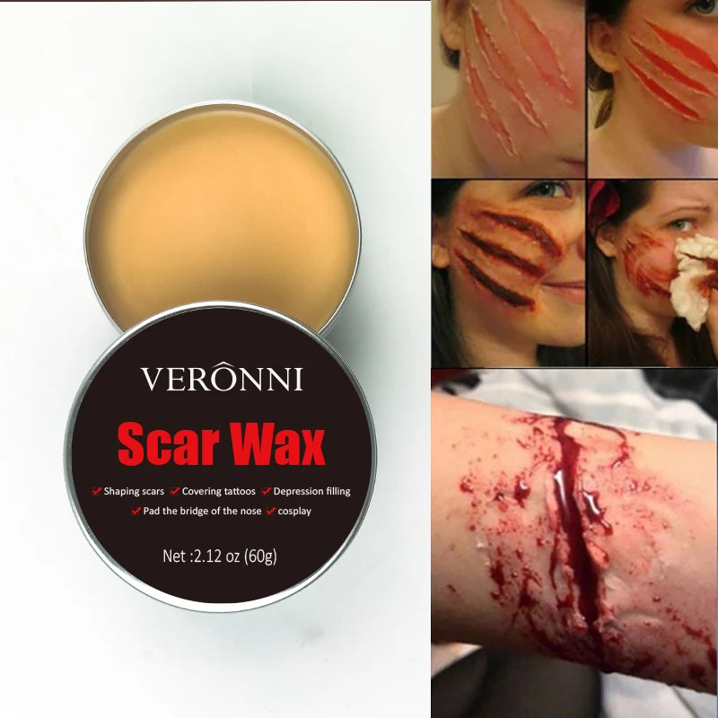 VERONNI Scar Wax SFX Makeup | Halloween Wound Body Paint SFX Makeup Wax QXL