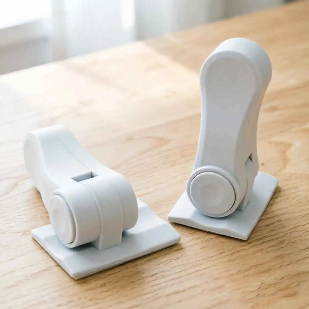 Child Safety Cabinet Door Lock | Button Latch Baby Proof Child Safety Lock QXL