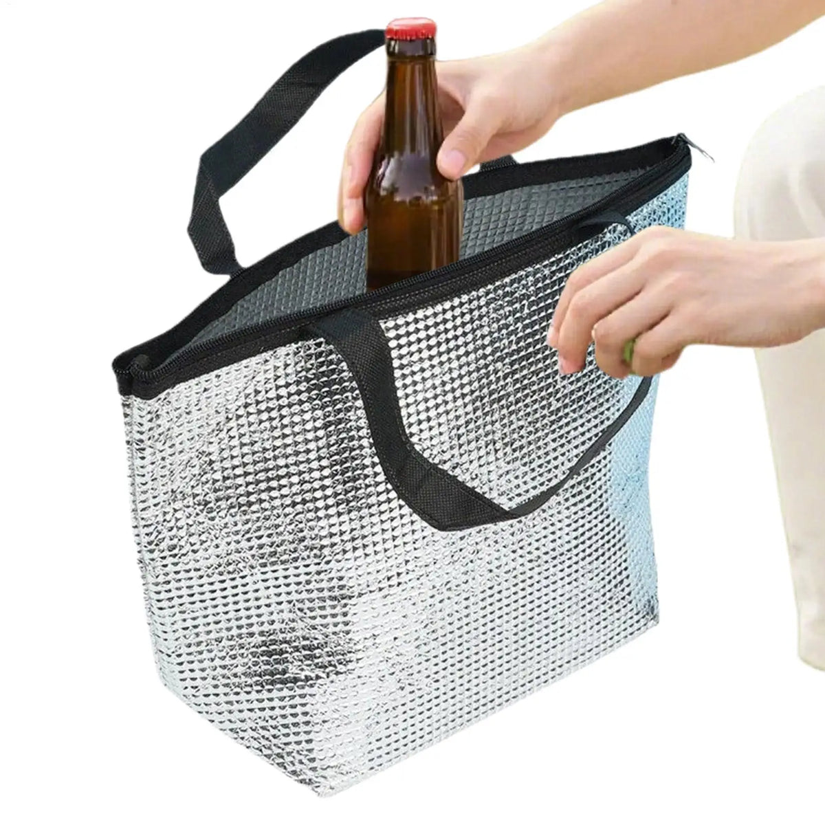Waterproof Insulated Aluminum Food Bag | Foldable Thermal Pouch Insulated Food Bag QXL