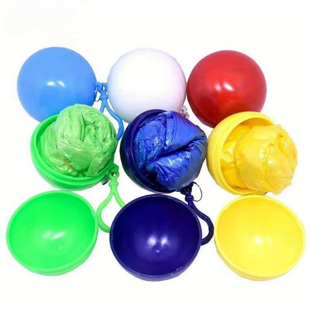 Emergency Raincoat Keychain 5/10 Pack | Disposable Poncho Emergency Rain Poncho QXL 5Pcs random colors