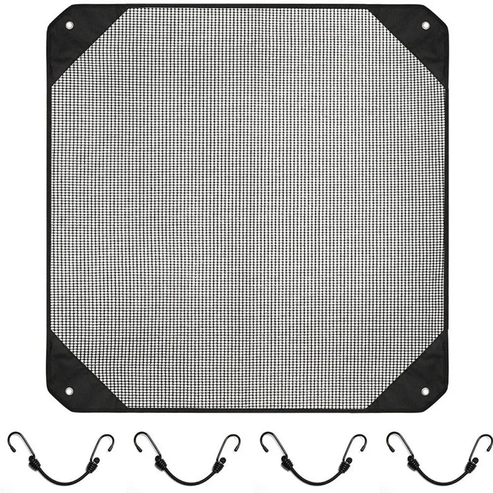 Outdoor AC Condenser Top Cover | Universal Heat Pump Guard AC Unit Cover QXL black