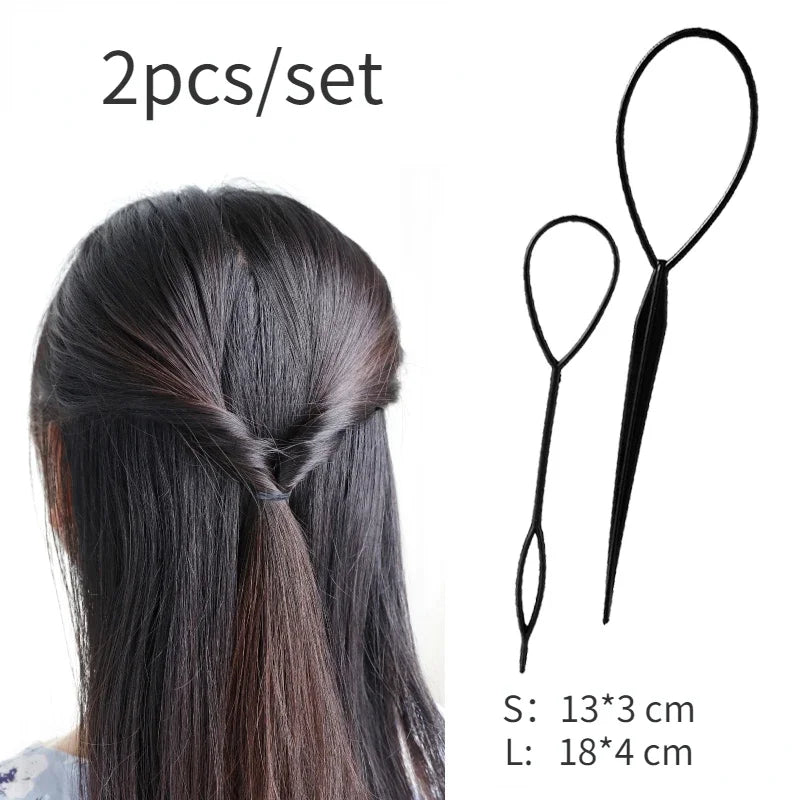 Wave Hair Braiding Roller Tool Set | 3 & 4 Pc Twist Styler Hair Braiding Tool QXL