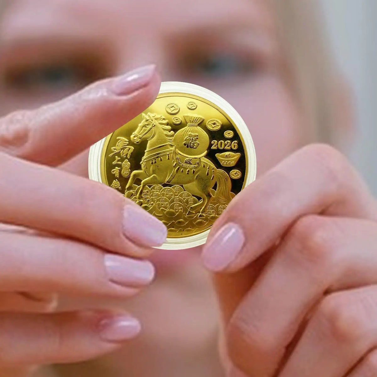 Year of the Horse Collector Coin – Lucky Souvenir & Decor Collector Souvenir Coin QXL