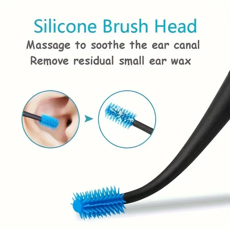 Double-Ended Earpick | Silicone Brush Ear Cleaning Tool Ear Cleaning Tool QXL