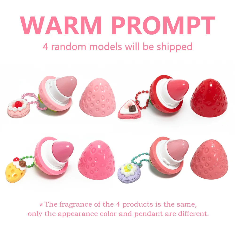 Strawberry Lip Mask Lipstick | Moisturizing Fruity Gloss 4 Colors Lip Mask Lipstick QXL 1-MS9033