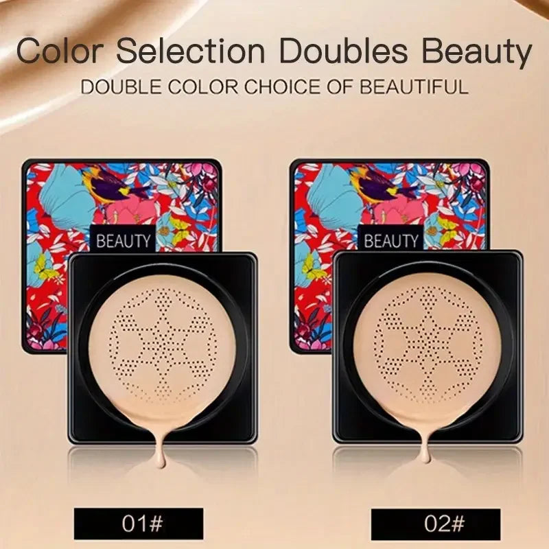 Mushroom Head Air Cushion BB CC Cream | Full Coverage Foundation BB CC Cream Foundation QXL