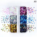 3D Laser Star Nail Sequins | Colorful DIY Gel Nail Art Charms Nail Art Sequins QXL A1