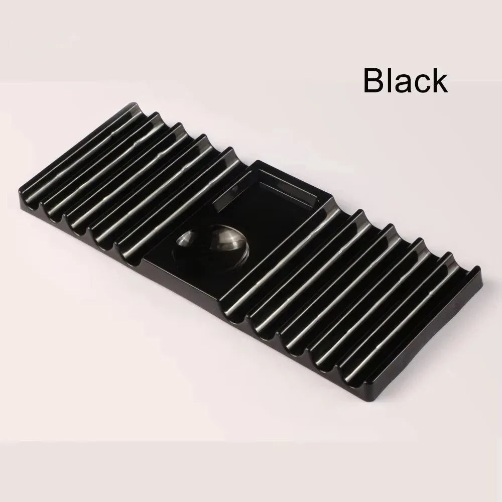 10-Compartment Nail Art Tool Holder & Color Palette Stand Nail Art Organizer QXL Black