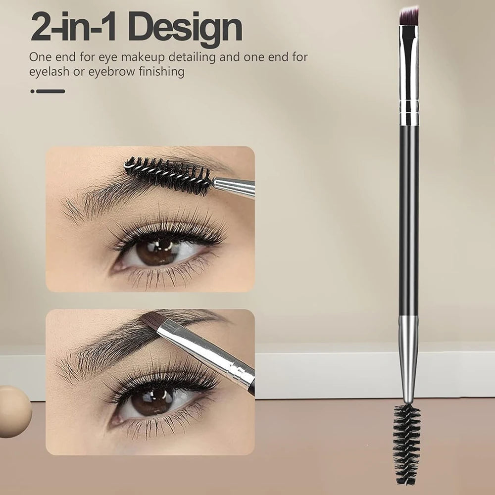 3/5-Pc Eyebrow Brush & Lash Separator Set with Scissor Eyebrow Brush Set QXL