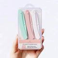 Folding Facial Eyebrow Razor & Trimmer – Unisex 1/3-Piece Facial Eyebrow Razor QXL 3PCS-Mixed-Box