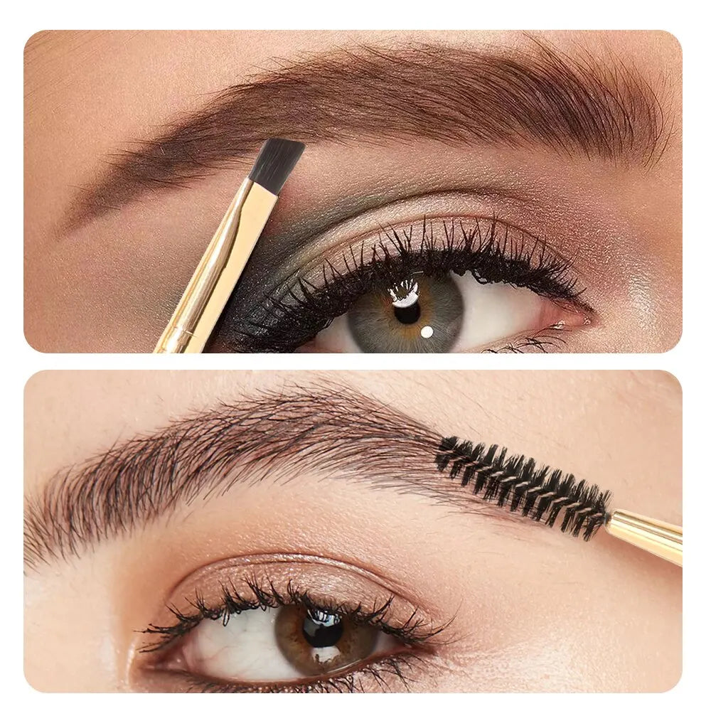 MAANGE 5-Pc Double-Ended Eyebrow & Eyeshadow Brush Set Eye Makeup Brush Set QXL