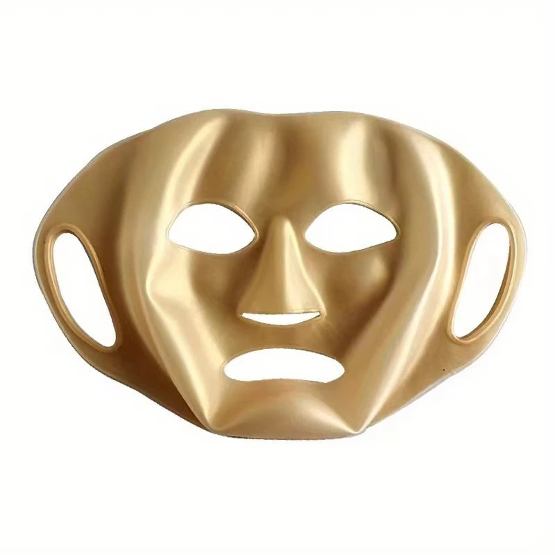 Reusable Silicone Face Mask Cover | Moisturising Skin Seal Silicone Face Mask QXL 1PC-Gold