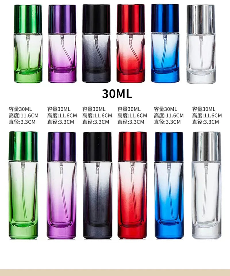 Colorful Glass Perfume Atomizer | Refillable Mist Spray 20/30ml Perfume Atomizer Bottle QXL