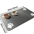 Absorbent Pet Feeding Mat | Waterproof Quick-Dry Dog & Cat Mat Pet Feeding Mat QXL 30X50cm Black