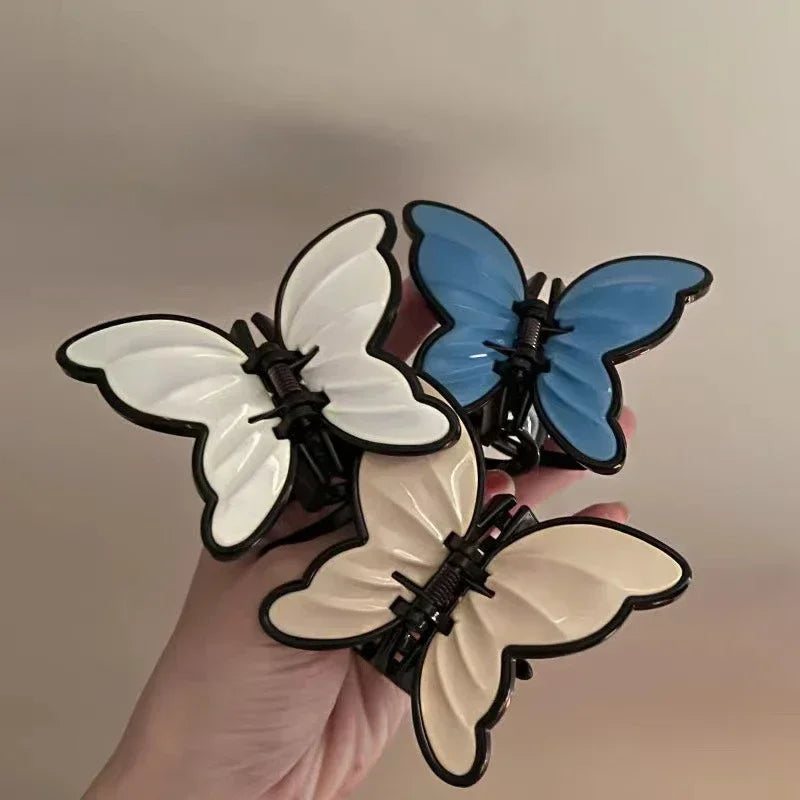 Butterfly Claw Hair Clip | Colorful Plastic Women's Accessory Butterfly Claw Clip QXL