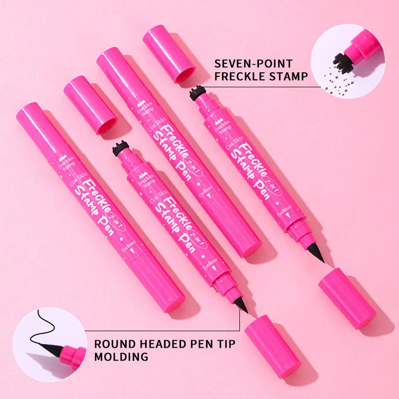 3-in-1 Freckle Stamp Pen – Eyeliner, Contour & Concealer Freckle Stamp Pen QXL