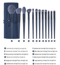 10-Piece Makeup Brush Set | Eye Shadow, Blush & Face Brushes Makeup Brush Set QXL 12 cigarettes blue
